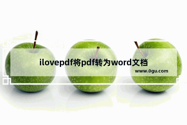 ilovepdf将pdf转为word文档设置步骤介绍