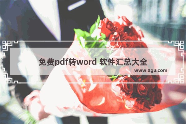 免费pdf转word 软件汇总大全