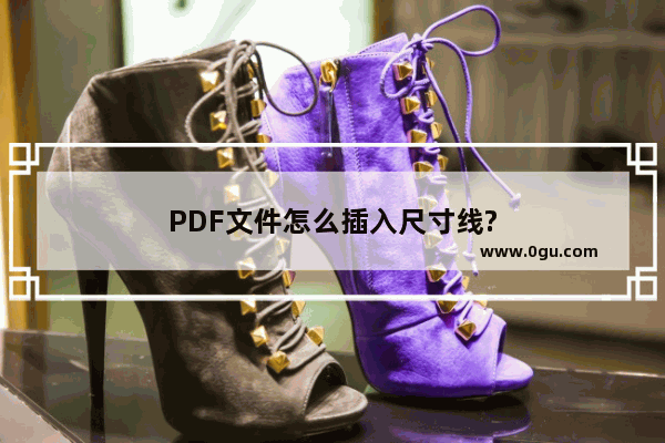 PDF文件怎么插入尺寸线?