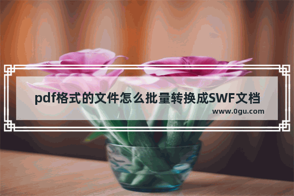 pdf格式的文件怎么批量转换成SWF文档?