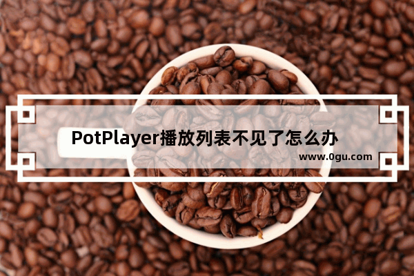 PotPlayer播放列表不见了怎么办 PotPlayer播放列表不见了的解决方法