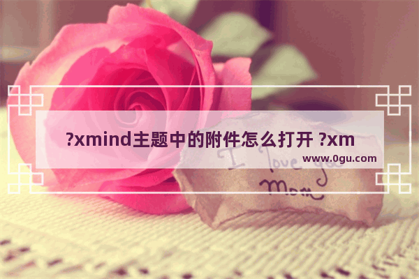 ?xmind主题中的附件怎么打开 ?xmind主题中附件的打开方法