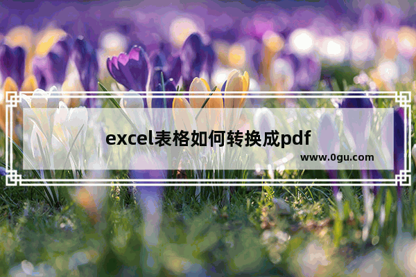 excel表格如何转换成pdf