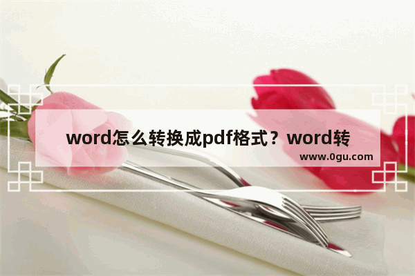 word怎么转换成pdf格式？word转换pdf如何设置？