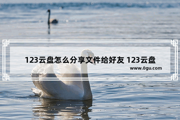 123云盘怎么分享文件给好友 123云盘分享文件给好友的方法