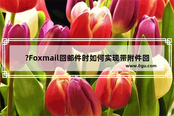 ?Foxmail回邮件时如何实现带附件回复所有人 Foxmail邮箱中带附件回复邮件的方法教程