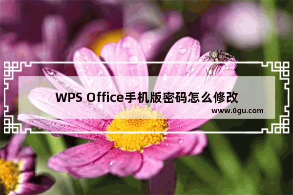 WPS Office手机版密码怎么修改