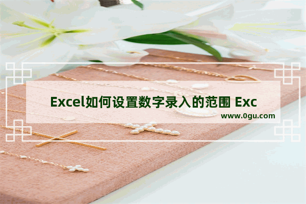 Excel如何设置数字录入的范围 Excel表格中限制数值的范围的方法教程