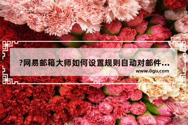 ?网易邮箱大师如何设置规则自动对邮件进行归类 网易邮箱大师设置来信分类的方法教程