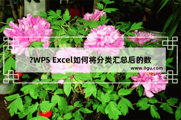 ?WPS Excel如何将分类汇总后的数据单独提取出来 WPS表格分类汇总后分类独立出来的方法教程