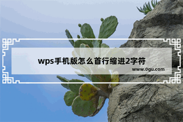 wps手机版怎么首行缩进2字符