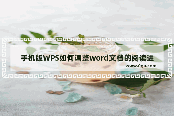 手机版WPS如何调整word文档的阅读进度