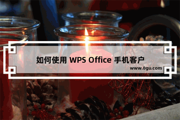 如何使用 WPS Office 手机客户端里的全文翻译功能