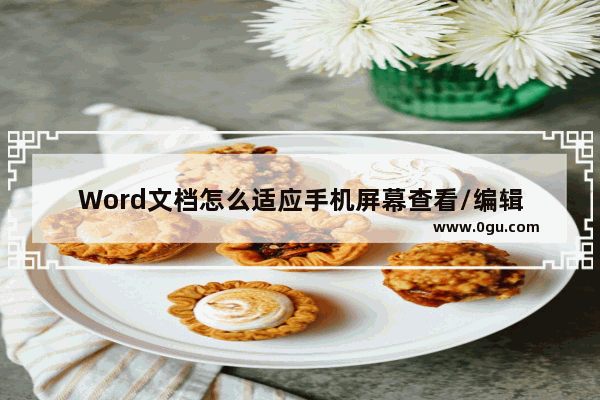 Word文档怎么适应手机屏幕查看/编辑