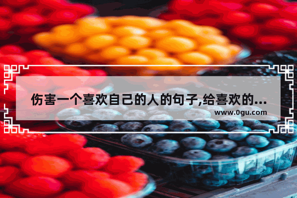 伤害一个喜欢自己的人的句子,给喜欢的人留下的句子伤感