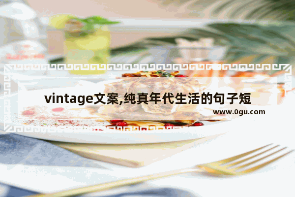 vintage文案,纯真年代生活的句子短句