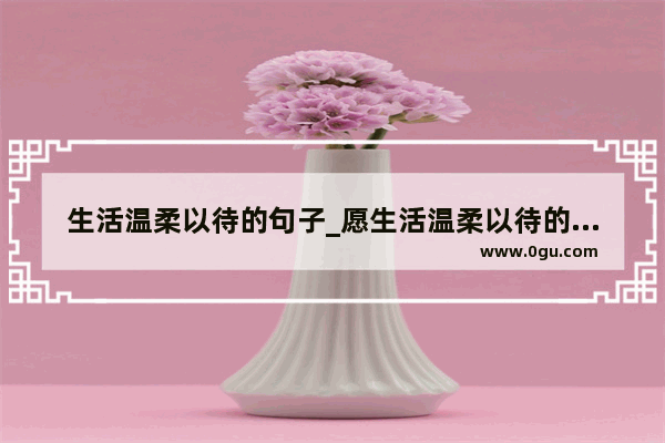 生活温柔以待的句子_愿生活温柔以待的句子