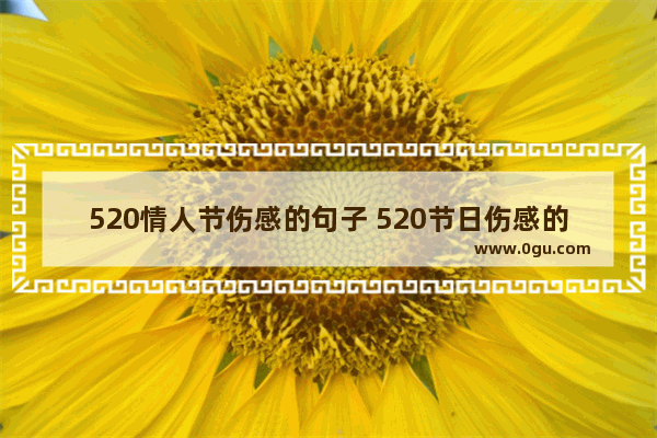 520情人节伤感的句子 520节日伤感的句子