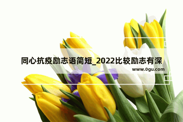 同心抗疫励志语简短_2022比较励志有深度有涵养的句子