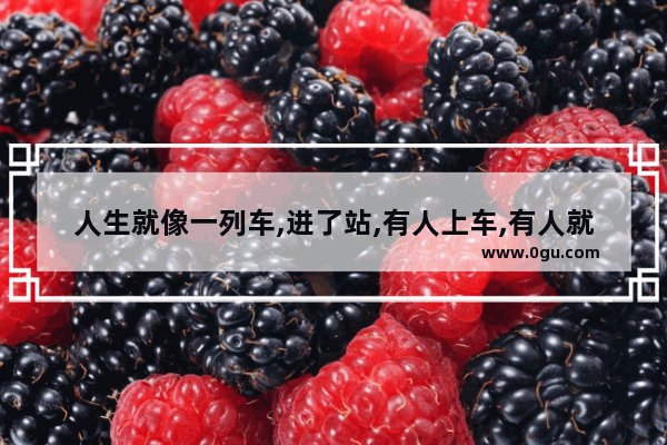 人生就像一列车,进了站,有人上车,有人就必须要下车的句子 感慨普通的人生的句子