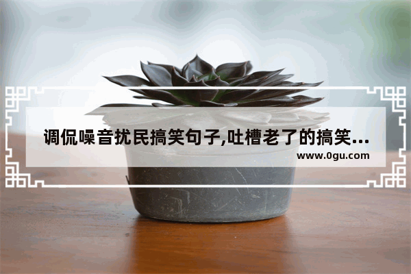 调侃噪音扰民搞笑句子,吐槽老了的搞笑句子