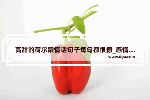 高甜的荷尔蒙情话句子每句都很撩_感情升温的聊天技巧