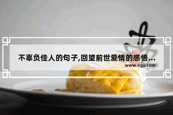 不辜负佳人的句子,回望前世爱情的感悟句子