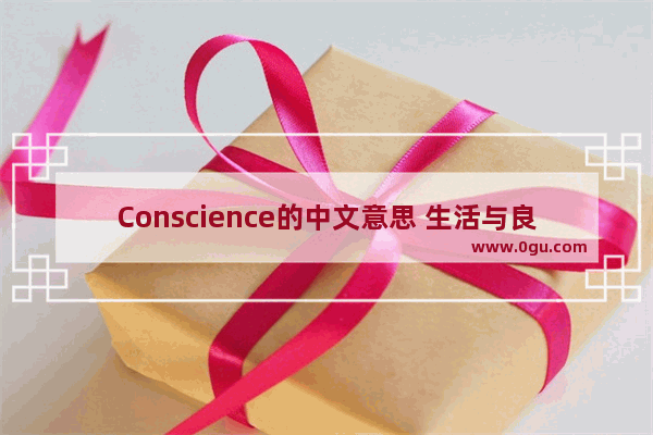 Conscience的中文意思 生活与良心的句子英文