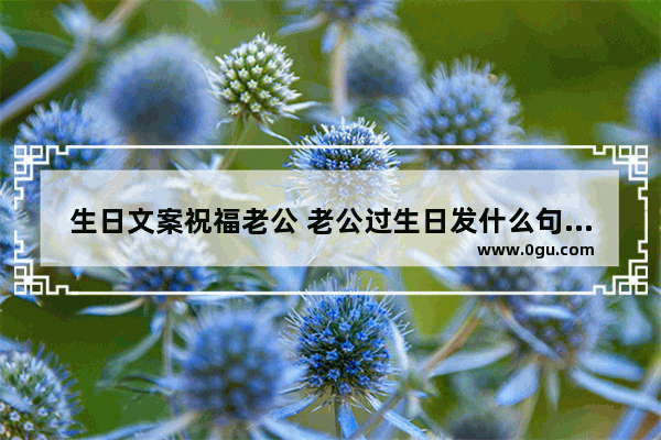 生日文案祝福老公 老公过生日发什么句子祝福