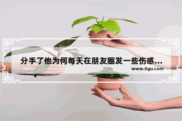 分手了他为何每天在朋友圈发一些伤感的东西 每天一首好听的歌伤感句子