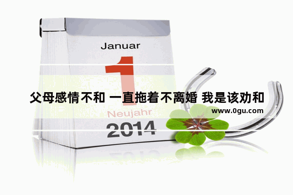 父母感情不和 一直拖着不离婚 我是该劝和还是劝离 父母恩爱感情句子