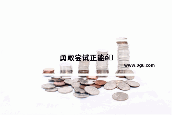 勇敢尝试正能量句子简短