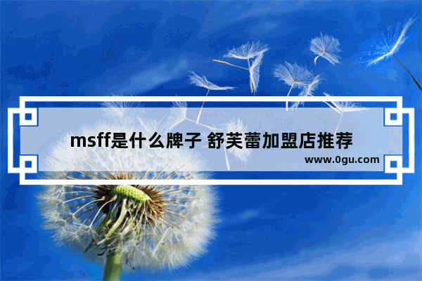 msff是什么牌子 舒芙蕾加盟店推荐