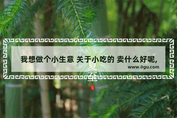 我想做个小生意 关于小吃的 卖什么好呢,新乡加盟什么小吃挣钱快