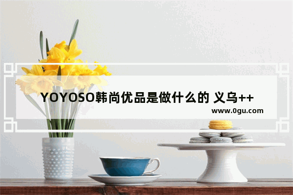 YOYOSO韩尚优品是做什么的 义乌++++小吃店