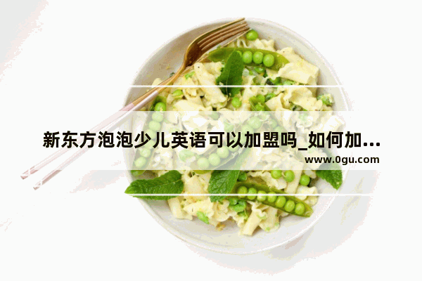 新东方泡泡少儿英语可以加盟吗_如何加盟泡泡美食