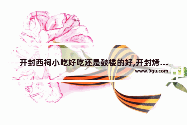 开封西祠小吃好吃还是鼓楼的好,开封烤鱼品牌加盟