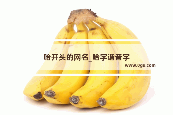 哈开头的网名_哈字谐音字