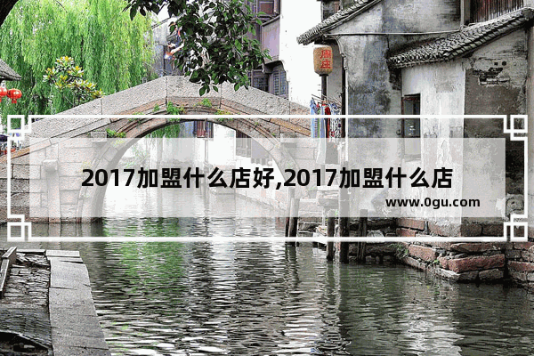 2017加盟什么店好,2017加盟什么店好