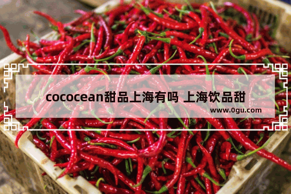 cococean甜品上海有吗 上海饮品甜品加盟店排行榜