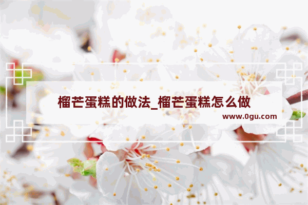 榴芒蛋糕的做法_榴芒蛋糕怎么做