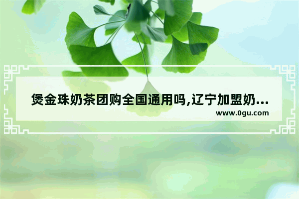 煲金珠奶茶团购全国通用吗,辽宁加盟奶茶费用