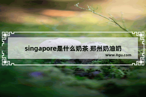 singapore是什么奶茶 郑州奶油奶昔奶茶加盟