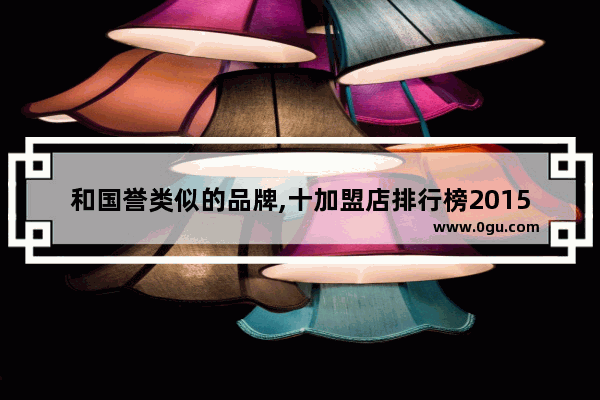 和国誉类似的品牌,十加盟店排行榜2015