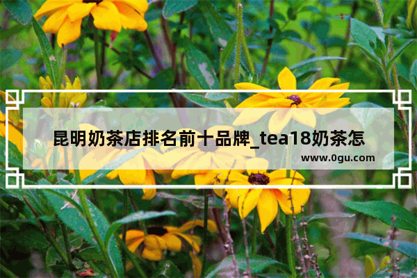 昆明奶茶店排名前十品牌_tea18奶茶怎么样