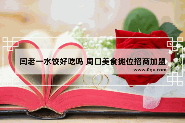 闫老一水饺好吃吗 周口美食摊位招商加盟