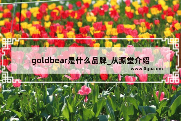 goldbear是什么品牌_从源堂介绍