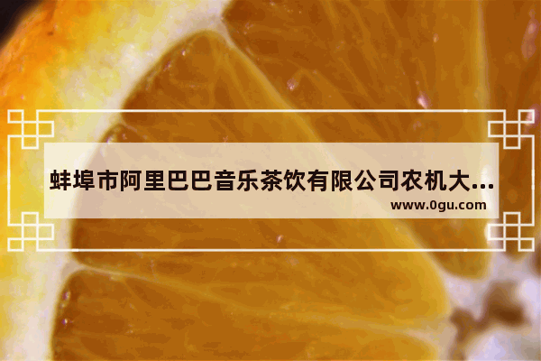 蚌埠市阿里巴巴音乐茶饮有限公司农机大市场分公司介绍_甜啦啦起源于安徽哪