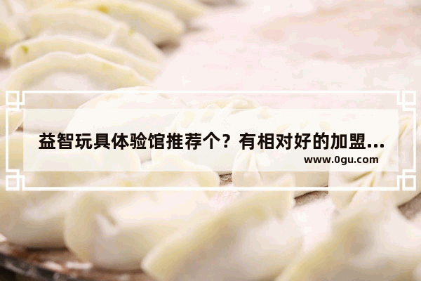 益智玩具体验馆推荐个？有相对好的加盟品牌可以选吗