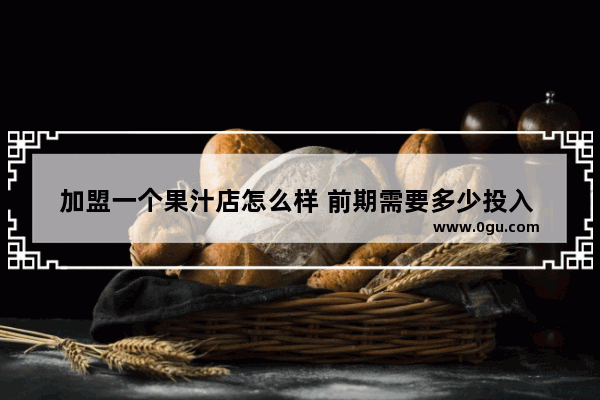 加盟一个果汁店怎么样 前期需要多少投入 大概10平方左右的店面